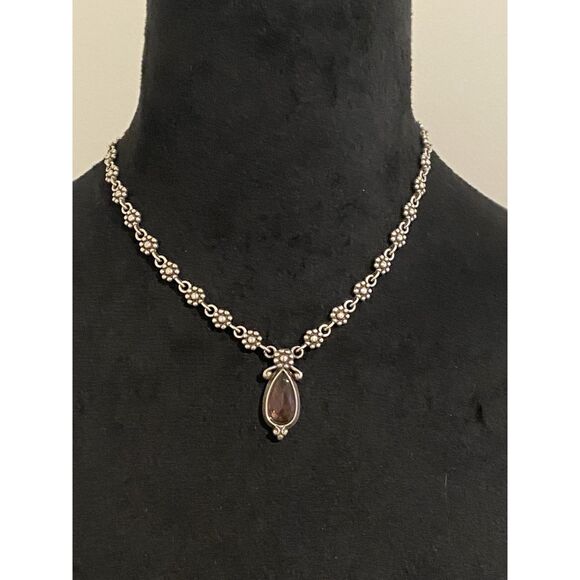 Brighton La Vie En Rose Reversible Pink Crystal Pendant Necklace - Picture 2 of 5